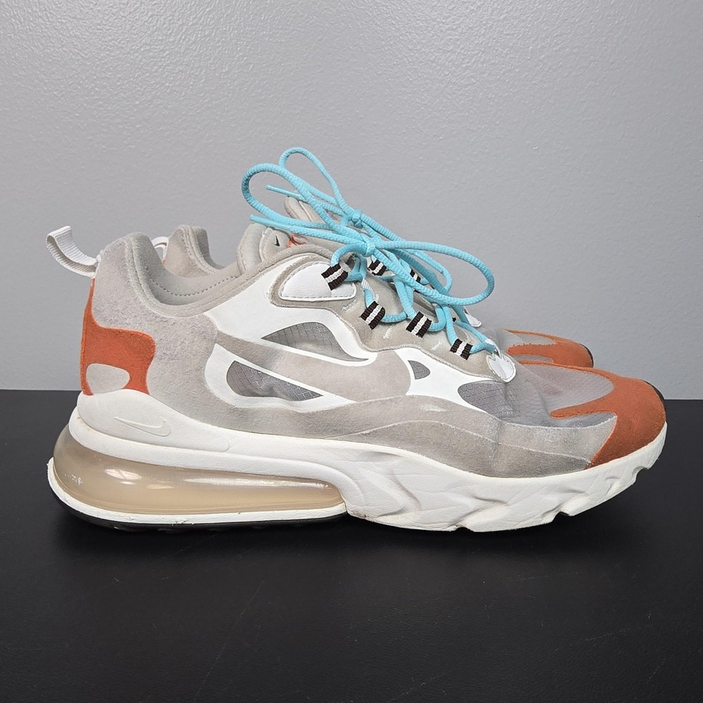 Nike Shoes Mens 9.5 Light Beige Chalk Air Max 270 React Running AO4971-200